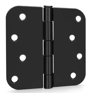 lot 6431 image: GoldenWarm 18-Pack Black Matte 4in x 4in Heavy Duty Hinges for Interior & Exterior Doors