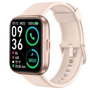 lot 6456 image: SKG Smart Watch for Women, Alexa & Call, 1.69 IP68, HRSpO2, Pink, V7 Pro