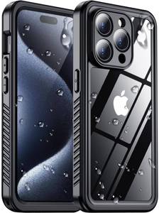 lot 8361 image: 2025 New Designed for iPhone 15 Pro Case Waterproof, Military Grade ShockproofGlass Camera Protector & Built-in Screen ProtectorIP68 UnderwaterDustproofDropproof Full Phone Case 6.1