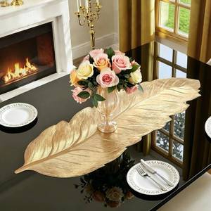 lot 8401 image: FAVE Gold Small Table Runner 36 Inch Dresser Vinyl Runner