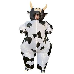 lot 11497 image: Arokibui Inflatable Cow Costume for Women Funny Blow up Costume for Cosplay Party Festival Halloween Costume Adult Size