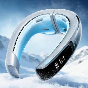 lot 11501 image: AICE LITE MAX 2026 AI Neck Air Conditioner, Real AC Neck Cooling Fan Silver