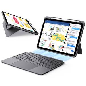 lot 12372 image: ESR for iPad Air 11 Inch Case with Keyboard M4M3M2, Ultra-Light