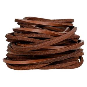 lot 12392 image: Genique RealGenuine 3mm Leather Cord 5 Metres, 18 inch Leather Strips, Leather Shoe Laces, for Boot Laces, Necklace, Bracelets, Jewelry Making, Crafting, Baseball Glove Repair (Tan, 3MM)