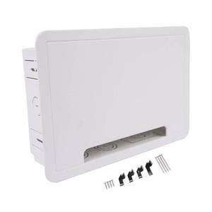 lot 19680 image: Getanye 9 in-Wall Media Box in Wall Cable Management Kit Recessed TV Outlet & Network Enclosure Compatible with Roku, Apple TV, Fire Stick, Fits 16 Stud Bay