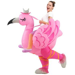 lot 19689 image: KOOY Inflatable Flamingo Costume Adult, Pink, Female, Large, Halloween