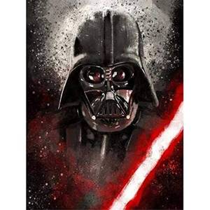 lot 20267 image: DIY 5D Diamond Painting Kits for Adults, Darth Vader Anakin Skywalker Lightsaber Full Drill Diamond Embroidery Kit Home Office Wall Art Decor Paint by Numbers 11.8x15.7 inches