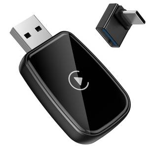 lot 20289 image: Gatatol 4 in 1 Wireless CarPlay Adapter Car Screen Mirroring Adapter for Apple iPhone& Android, Convert Wired CarPlay to Wireless, Stable Control & No Delay Latency, Plug and Play
