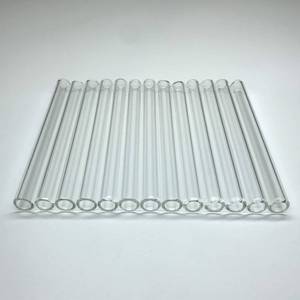 lot 20316 image: Glass Tubes 12 Piece, Reusable Glass Straws 4 Inch Long, OD 10 mm, Thickness 1.5 mm, Industrial Borosilicate Glass Tubing for Short Cup (10mm-4IN-Clear)