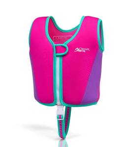 lot 20318 image: OMYAFL Toddler Swim Vest Kids Floaties Boys Girls Swim Float Jacket Buoyancy Swimwear (Pink, Large(4-6yrs45-60lbs))