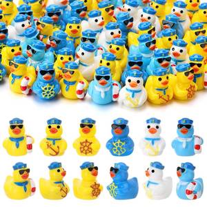 lot 20326 image: GGSTDDUP 60pcs Sailor Cruise Ducks Toy Figures, Tiny Cruise Ducks Hiding