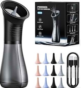 lot 2207 image: Powered Ear Wax Remover E80 230ml Water Tank 5 Hole Nozzle