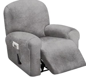lot 8376 image: Gray Single Recliner Cover - Stock image may differ from actual product image