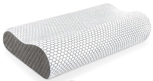 lot 19662 image: Gray Slanted Back Pillow 21 inches - STOCK IMAGE DIFFERS FROM ACTUAL PRODUCT IMAGE