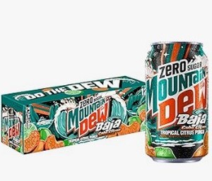 lot 19669 image: Mountain Dew Zero Sugar Citrus 12 oz Cans 12 Pack