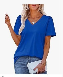 lot 20297 image: OFEFFAN Short Sleeve T-Shirt 3XL Blue - Stock image may differ from actual product image