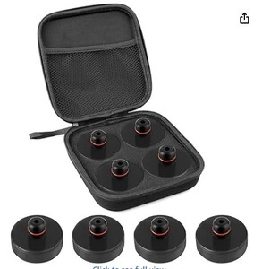 lot 20308 image: BullsArmor Tesla Jack Pads CJ-690 4-Pack 7.5 x 5 cm - Stock image may differ from actual product image