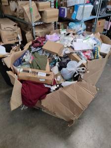 lot 3 image: Gaylord Full Of Miscellaneous Products. Electronics, Home Goods, Mobile Accessories, And More. 51In X 33In X 58In