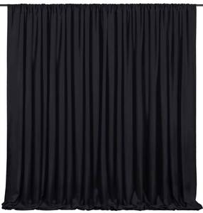 lot 1282 image: Black Backdrop Curtains 10ftx10ft Halloween Polyester Photo Drapes