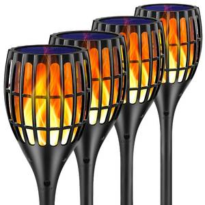 lot 1323 image: Ollivage Solar Lights Outdoor 43 Flickering Flame Solar Torch Lights
