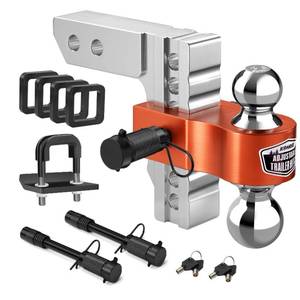 lot 1333 image: Kohree 6 Adjustable Trailer Hitch with Anti Rattle Clamp Fit 2 Receiver