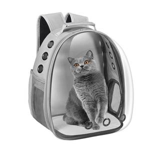 lot 1356 image: Cat Carrier Backpack, Pet Carrier Backpack Front Pack for Small Medium Cat Puppy Dog Carrier Backpack Bag Space Capsule, Airline-Approved Pet Carrier for Travel Hiking Walking Camping (Grey)