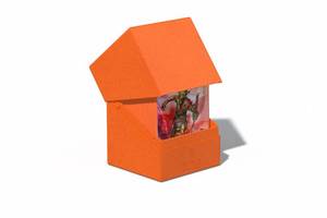 lot 2023 image: Ultimate Guard RTE Boulder 100, Deck Case for 100 Double-Sleeved TCG Cards, Orange, 97% Renewable, Made in Germany, Secure & Durable Storage