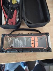 lot 2331 image: Battery pack jump starter with air compressor