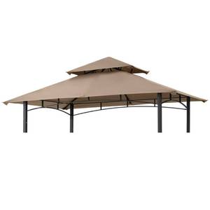 lot 2341 image: MASTERCANOPY Replacement Canopy top for Grill Gazebo L-GG001PST-F, Beige