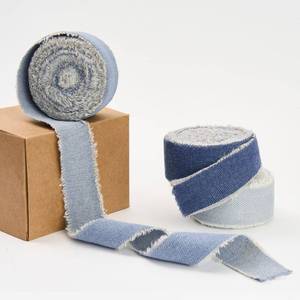 lot 2361 image: Pretty Jolly Denim Ribbon for Crafts 15 Yards Denim Decorations for Party