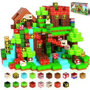 lot 2371 image: Caiuiyda Magnetic Building Blocks Sandbox World Set