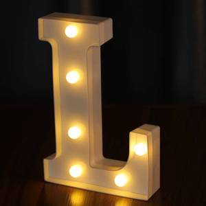 lot 2396 image: IFDGCTK LED Light Up Letters, Warm White Decorative Marquee Letters(L)