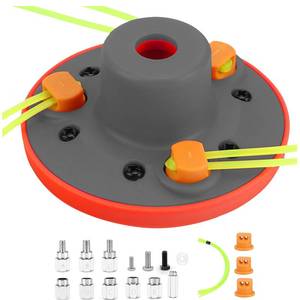 lot 2399 image: Quintillus Weed Eater Head, Universal Weed Wacker Head String Trimmer Head Replacement for Ego, Ryobi,Echo,Weed Warrior with 12pc .095 Triangle Trimmer Line