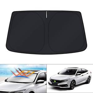 lot 2427 image: KUST Windshield Sun Shade for Honda Civic 2016-2021 Accessories Sunshade Foldable Window Sun Visor Protector Blocks UV Rays Keep Your Car Cooler