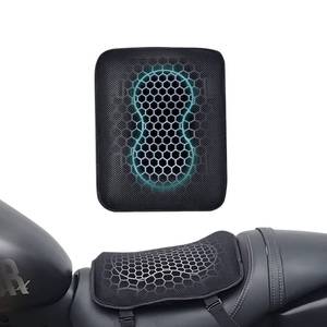 lot 2431 image: ELCYCO Motorcycle Gel Seat Cushion, Seat Cushion Available for Rear Passengers Honeycomb Structure Breathable Anti-Skid Shock Absorption Suitable for Long-Term Riding