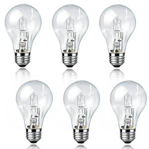 lot 2433 image: 6 Pcs 043168787963 Halogen Light Bulb-43 Watt A19 Bulb 60 Watt Replacement