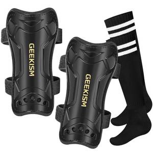 lot 2446 image: Soccer Shin Guards for Youth Kids Toddler, Upgraded Double Straps & Thicker, More Stable Protected Soccer Equipment - Football Gear for 3-5-7 4-6-8-10-12-14 Years Old Child Teens Boys Girls (Black, L)
