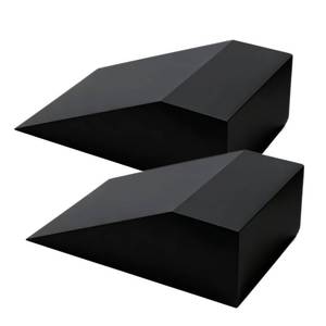 lot 2468 image: Sissatthai Squat Wedge Block Yoga Wedge Blocks 2 Pack, Yoga Foam Wedges Exercise Foot Wedges Block for Workout Heel Elevated Calf Stretcher Gymnastic(Black)