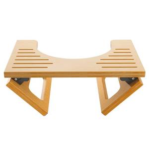 lot 3532 image: AmazerBath 7 Inches Bamboo Toilet Stool Squat for Adult, Foldable Squatting Potty Stools for Bathroom, 0.79 Thickness Poop Stool with Non-Slip Strip, Space-Saving, No Assembly Required, Natural Color