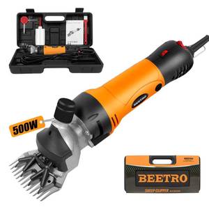 lot 3545 image: BEETRO 500W Electric Professional Sheep Shears, Animal Grooming Clippers for Sheep Alpacas Goats and More, 6 Speeds Heavy Duty Farm Livestock Haircut