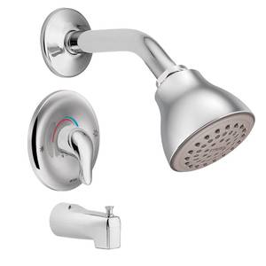 lot 3559 image: Moen TL183EP Chateau Chrome Posi-Temp Tub & Shower Trim Kit