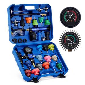 lot 3568 image: OMT Coolant Pressure Tester Kit, 33pc Master Vacuum Refill Kit, 23 Adapters