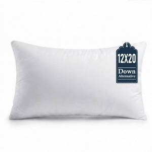 lot 4119 image: puredown� 12x20 Throw Pillow Insert Set of 1 �� Supportive & Fluffy Down Alternative Pillow Forms for Couch, Sofa & Bed, Indoor Decorative Cushion Stuffer