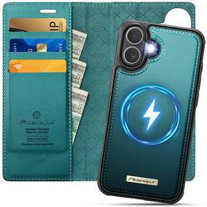 lot 4128 image: PlusnapX for iPhone 17 2-in-1 Detachable Wallet Phone Case, Blue Green