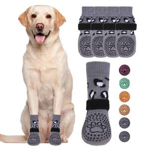 lot 4143 image: KOOLTAIL Dog Socks for HotCold Pavement to Prevent Licking Paws,Dog Boots&Paw Protector for Hardwood Floors Anti Slip,Traction Control No Twist Grip Booties for Small Medium Large Senior Dogs XL
