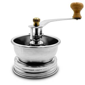 lot 4148 image: Stainless Steel Coffee Grinder Lid Attachment for Regular Mouth Mason Jars - Manual Crank Burr Grinder for Fresh Coffee, Ideal for Camping, Home Barista, Rust Proof Ceramic Mechanism