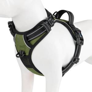 lot 4156 image: PHOEPET No Pull Dog Harness with Handle Reflective Padded Vest