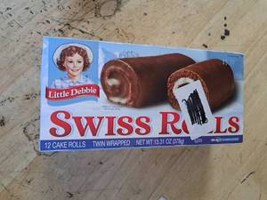 lot 4172 image: Little Debbie Swiss Rolls 12 Cake Rolls Twin Wrapped 13.31 oz