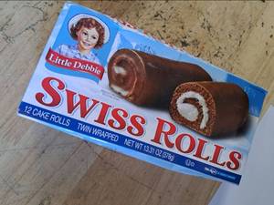 lot 4175 image: Little Debbie Swiss Rolls 12 Cake Rolls Twin Wrapped 13.31 oz