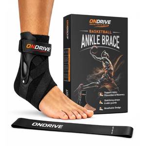 lot 6032 image: ONDRIVE Basketball Ankle Brace, Adjustable Rigid Stabilizer, Men Women